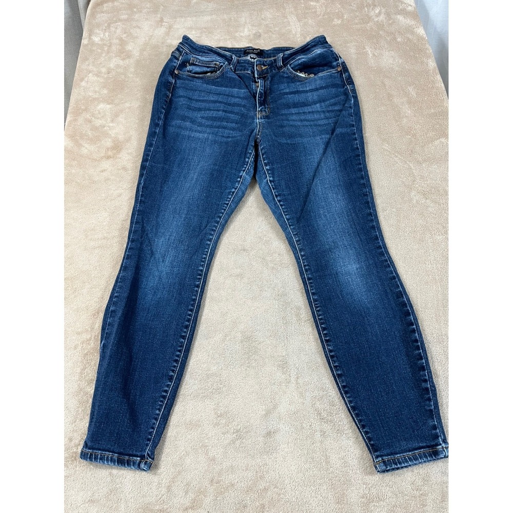 Judy Blue Stretch Skinny Fit Jeans Women's 16W Blue Denim Cotton JB82253DK EUC